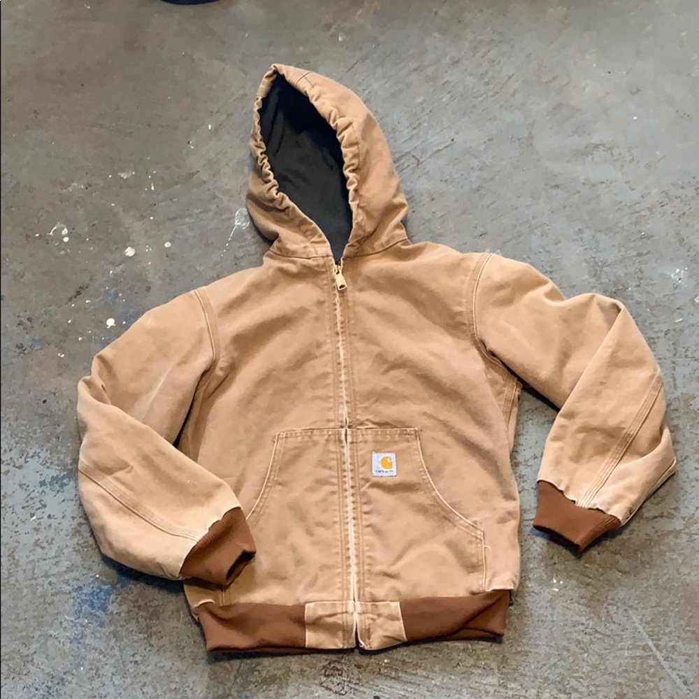 Vintage Carhartt duck hooded jacket